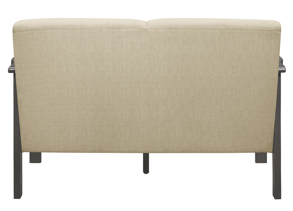 Lewiston 2-Pc Light Brown Textured Fabric Sofa Set