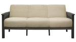 Lewiston Light Brown Textured Fabric Sofa