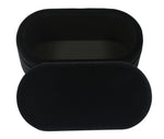 Lillian Glam Black Velvet Storage Bench