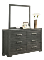 Lisa 4-Pc Grey Wood King Bedroom Set