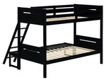 Littleton Black Wood Twin/Full Bunk Bed