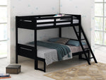 Littleton Black Wood Twin/Full Bunk Bed