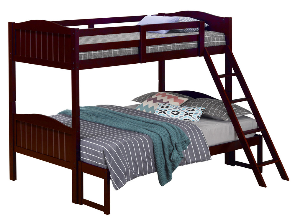 Littleton Espresso Wood Twin/Full Bunk Bed