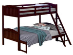 Littleton Espresso Wood Twin/Full Bunk Bed