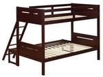 Littleton Espresso Wood Twin/Full Bunk Bed