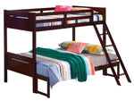 Littleton Espresso Wood Twin/Full Bunk Bed