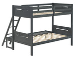 Littleton Grey Wood Twin/Full Bunk Bed