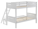 Littleton White Wood Twin/Full Bunk Bed