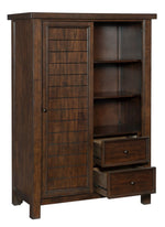 Logandale Brown Wood 8-Drawer Wardrobe