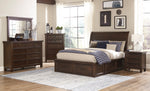 Logandale Brown Wood Cal King Bed with Storage