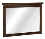 Logandale Brown Wood Dresser Mirror