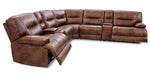 Louella 7-Pc Brown Power Recliner Sectional