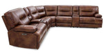 Louella 7-Pc Brown Power Recliner Sectional