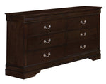 Louis Philippe 5-Pc Cappuccino Wood King Bedroom Set