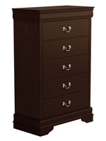 Louis Philippe 5-Pc Cappuccino Wood King Bedroom Set