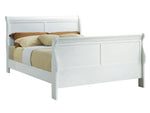 Louis Philippe 5-Pc White Wood Full Bedroom Set