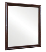 Louis Philippe Cappuccino Wood Frame Dresser Mirror