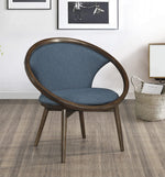 Lowery Blue Fabric/Walnut Accent Chair