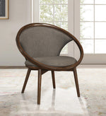 Lowery Chocolate Fabric/Walnut Accent Chair