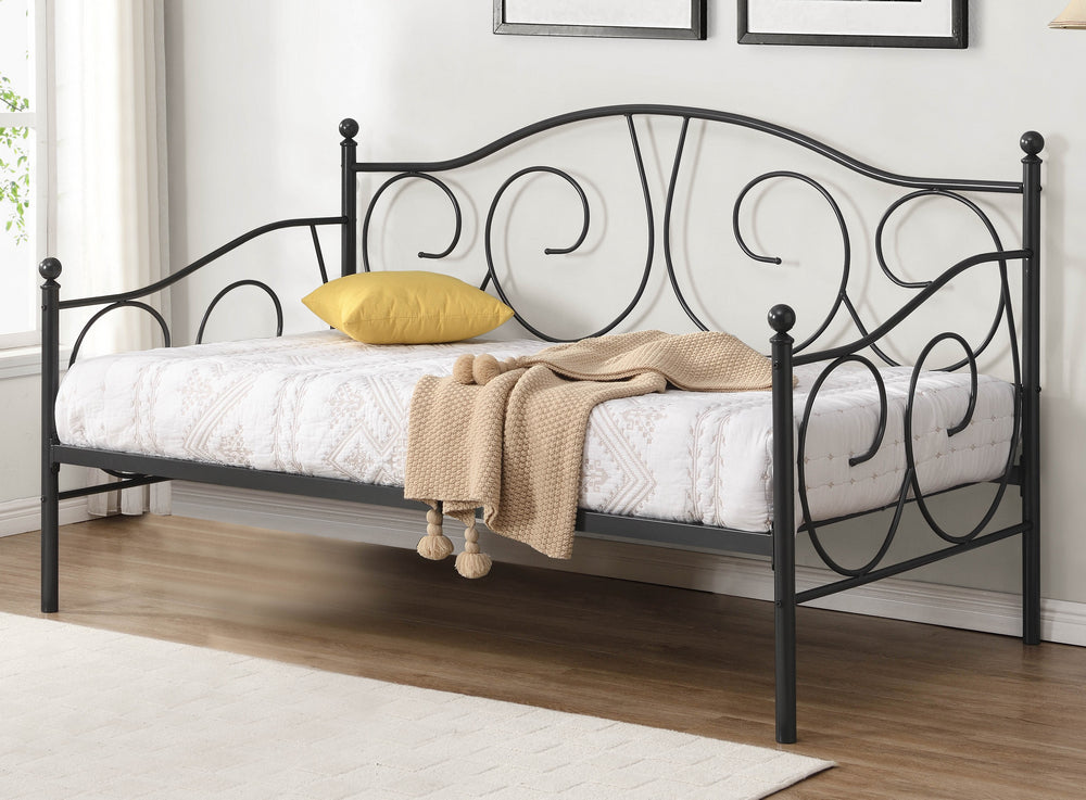 Lucille Dark Gray Metal Twin Daybed