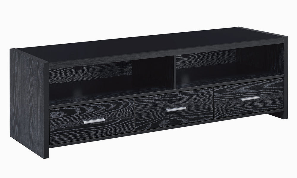 Rosaria Black Oak Wood 62" TV Console