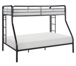 Lunar Dark Bronze Metal Twin/Full Bunk Bed