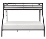 Lunar Dark Bronze Metal Twin/Full Bunk Bed