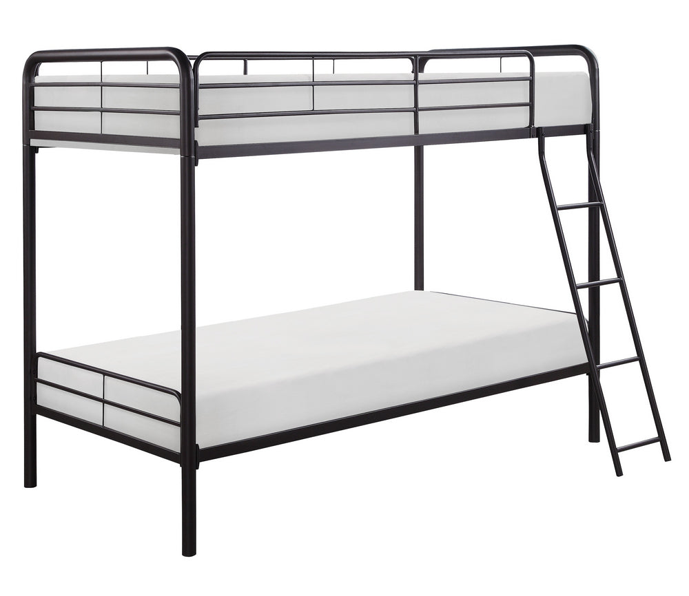 Lunar Dark Bronze Metal Twin/Twin Bunk Bed