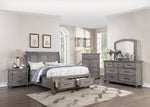 Maceline Weathered Grey Wood King Storage Bed