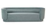 Macie Sea Blue Velvet Sofa (Oversized)