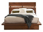 Madden Smokey Walnut Wood Cal King Platform Bed (Oversized)