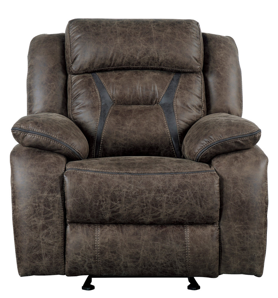 Madrona Hill Dark Brown Microfiber Manual Recliner