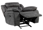 Madrona Hill Gray Microfiber Manual Recliner