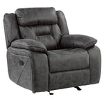 Madrona Hill Gray Microfiber Manual Recliner