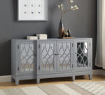 Magdi Antique Gray Wood Console Table