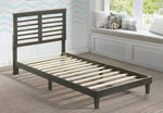 Mamie Gray Wood Twin XL Platform Bed