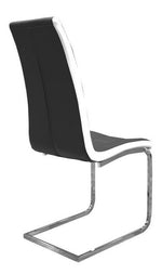 Marilyn 2 Black Faux Leather Side Chairs