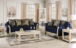 Marinella Royal Blue Chenille Loveseat