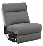 Maroni 6-Pc Gray Fabric Power Recliner Sectional