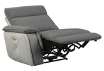 Maroni Gray Fabric Power Recliner Loveseat