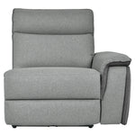 Maroni Gray Fabric Power Recliner Sofa with USB