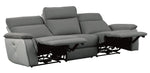 Maroni Gray Fabric Power Recliner Sofa