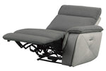 Maroni Gray Power Recliner Loveseat with Console