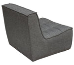 Marshall Grey Fabric Grid Tufted Chair