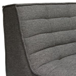 Marshall Grey Fabric Grid Tufted Chair