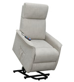 Massima Beige Fabric Power Lift Massage Recliner