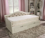 Maureen Antique White Wood Twin Daybed