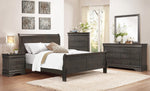 Mayville Stained Gray Wood Full Sleigh Bed