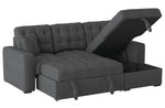 McCafferty 2-Pc Dark Gray RAF Sectional w/ Pull-Out Bed