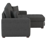 McCafferty 2-Pc Dark Gray RAF Sectional w/ Pull-Out Bed